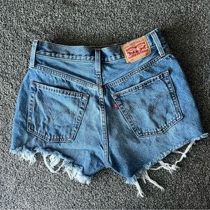 Levi's Classic 501 Blue Denim Shorts- Light Wash